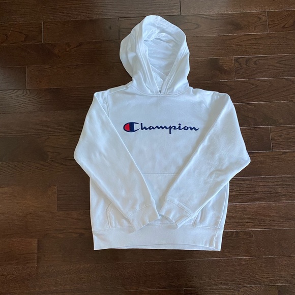 boys white champion sweatshirt